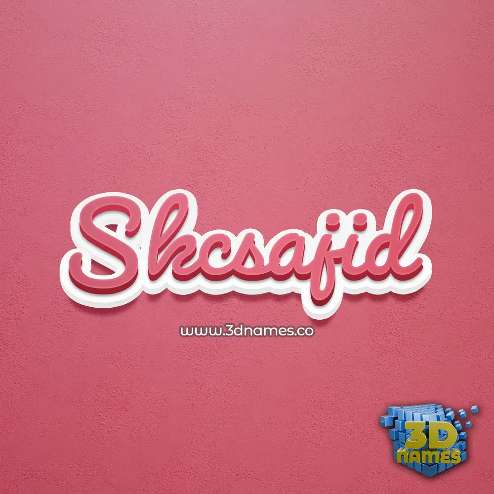 skcsajid in Red Scribble style - 3D name wallpaper skcsajid in Red Scribble style - 3D name wallpaper