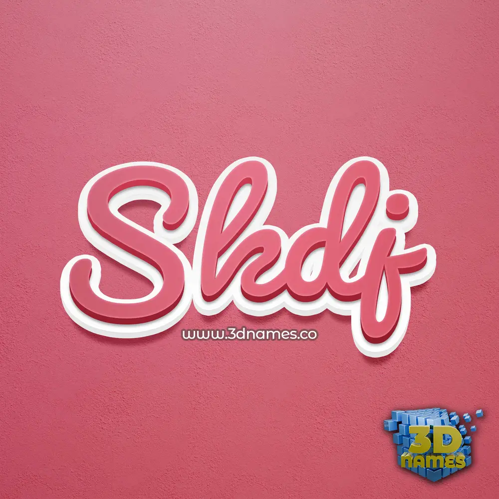skdj in Red Scribble style - 3D name wallpaper skdj in Red Scribble style - 3D name wallpaper
