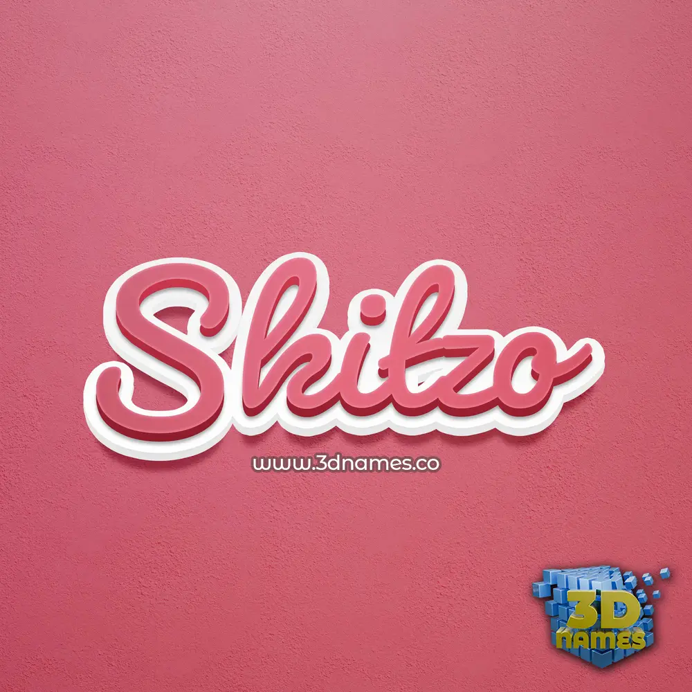 skitzo in Red Scribble style - 3D name wallpaper skitzo in Red Scribble style - 3D name wallpaper
