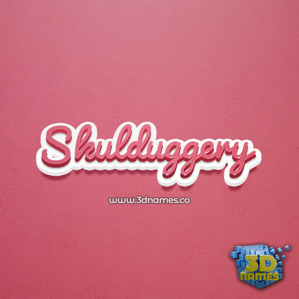skulduggery in Red Scribble style - 3D name wallpaper skulduggery in Red Scribble style - 3D name wallpaper