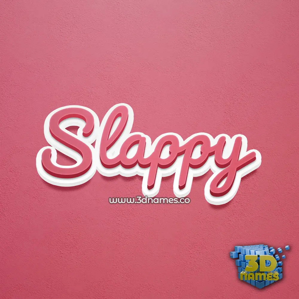 slappy in Red Scribble style - 3D name wallpaper slappy in Red Scribble style - 3D name wallpaper
