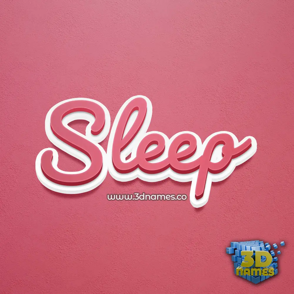 sleep in Red Scribble style - 3D name wallpaper sleep in Red Scribble style - 3D name wallpaper