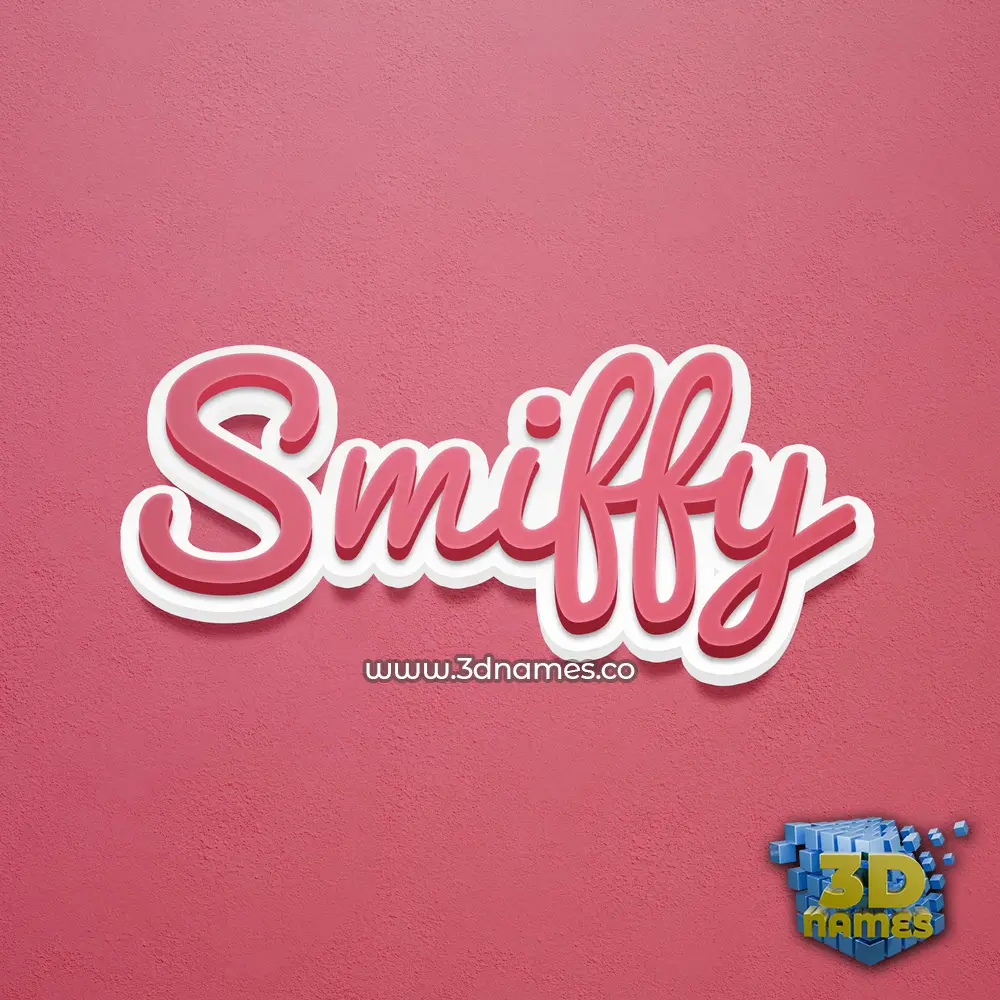 smiffy in Red Scribble style - 3D name wallpaper smiffy in Red Scribble style - 3D name wallpaper