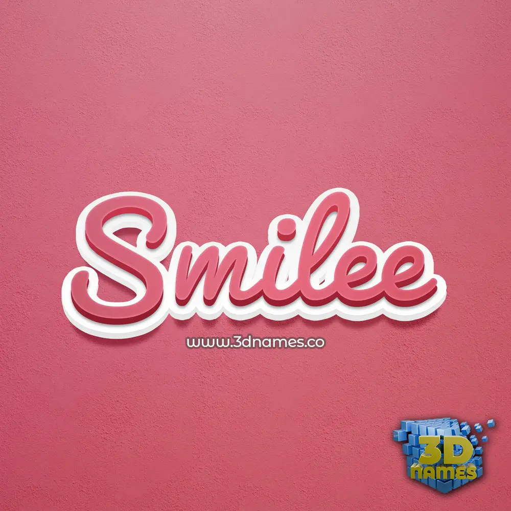 smilee in Red Scribble style - 3D name wallpaper smilee in Red Scribble style - 3D name wallpaper