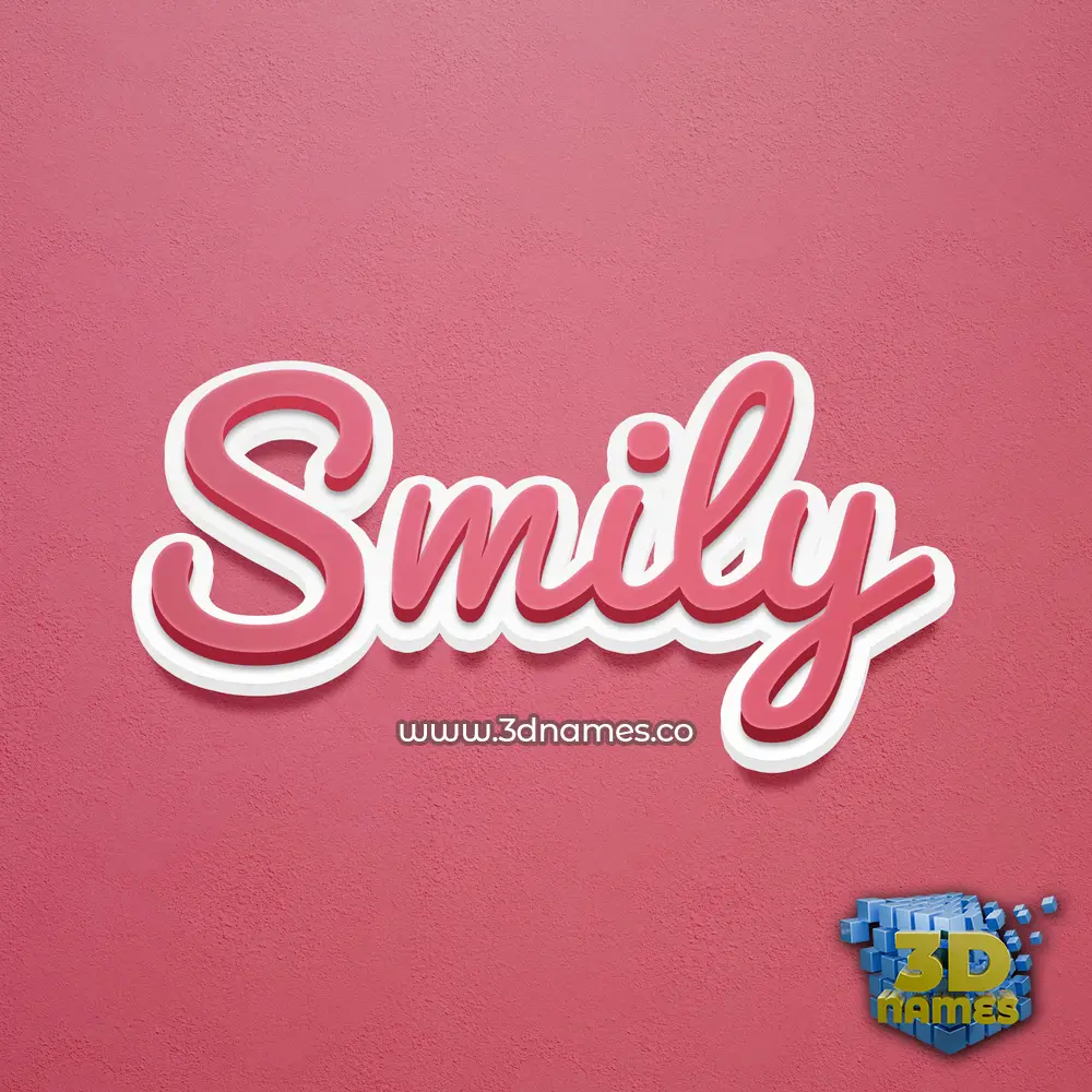 smily in Red Scribble style - 3D name wallpaper smily in Red Scribble style - 3D name wallpaper