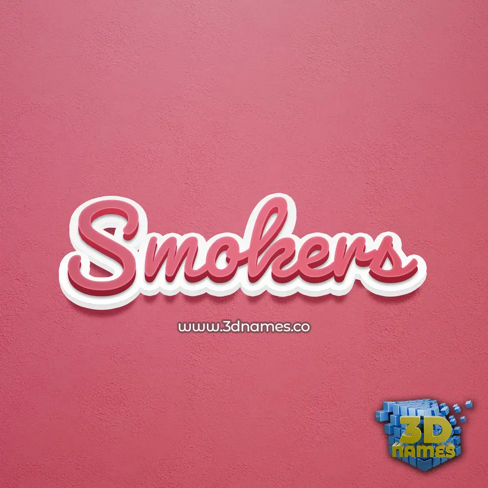 smokers in Red Scribble style - 3D name wallpaper smokers in Red Scribble style - 3D name wallpaper
