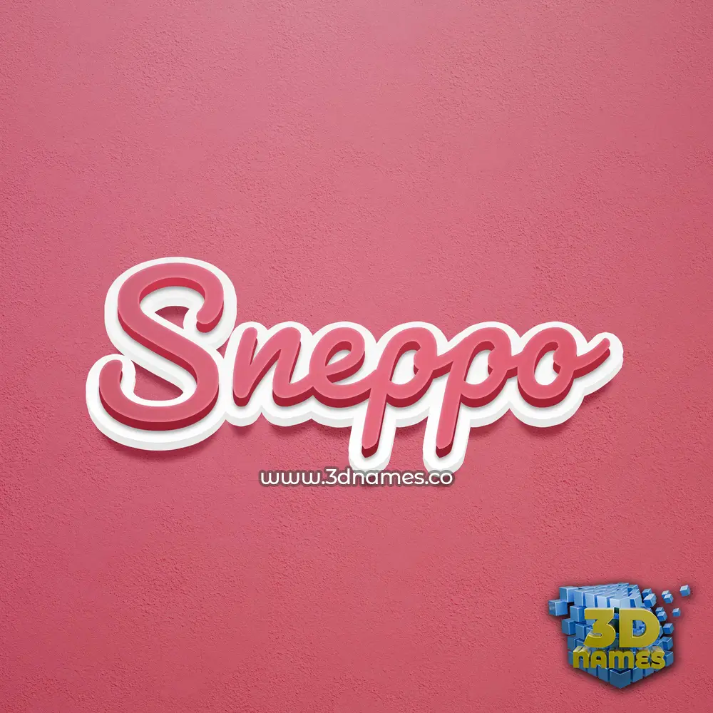 sneppo in Red Scribble style - 3D name wallpaper sneppo in Red Scribble style - 3D name wallpaper