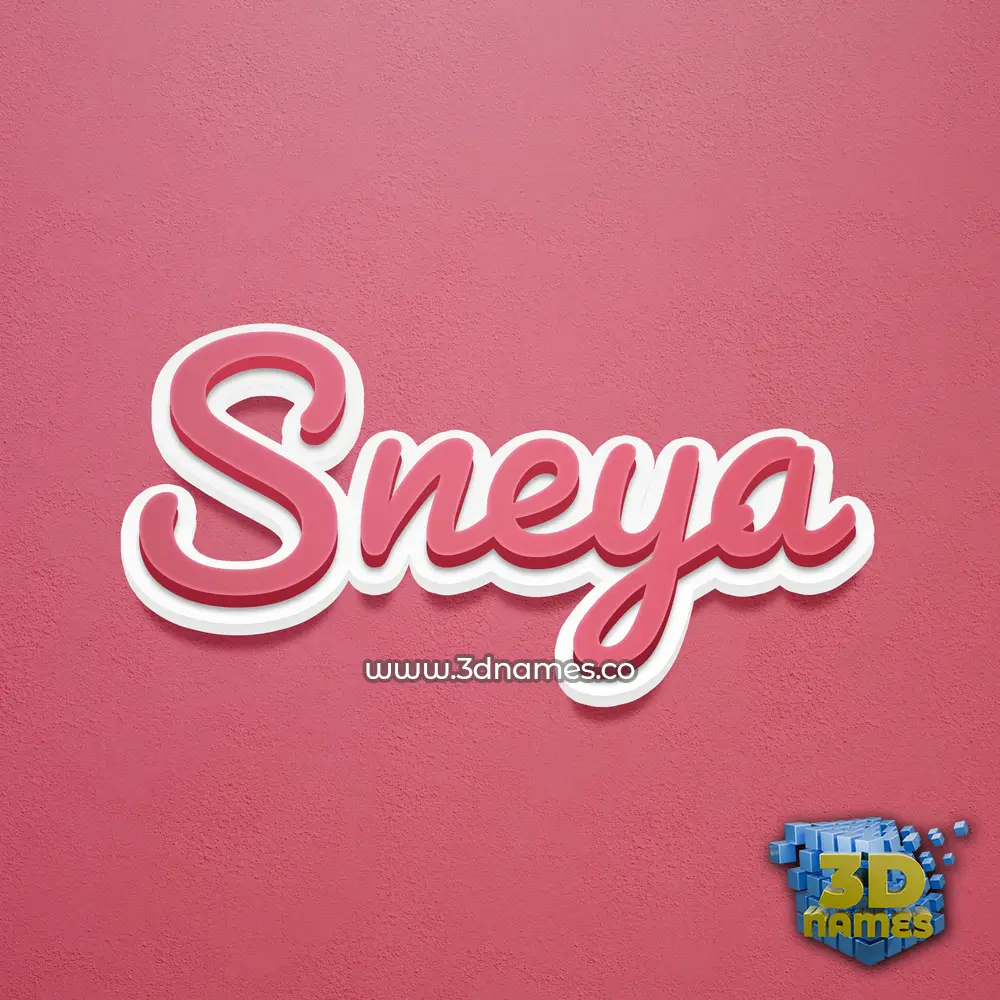 sneya in Red Scribble style - 3D name wallpaper sneya in Red Scribble style - 3D name wallpaper