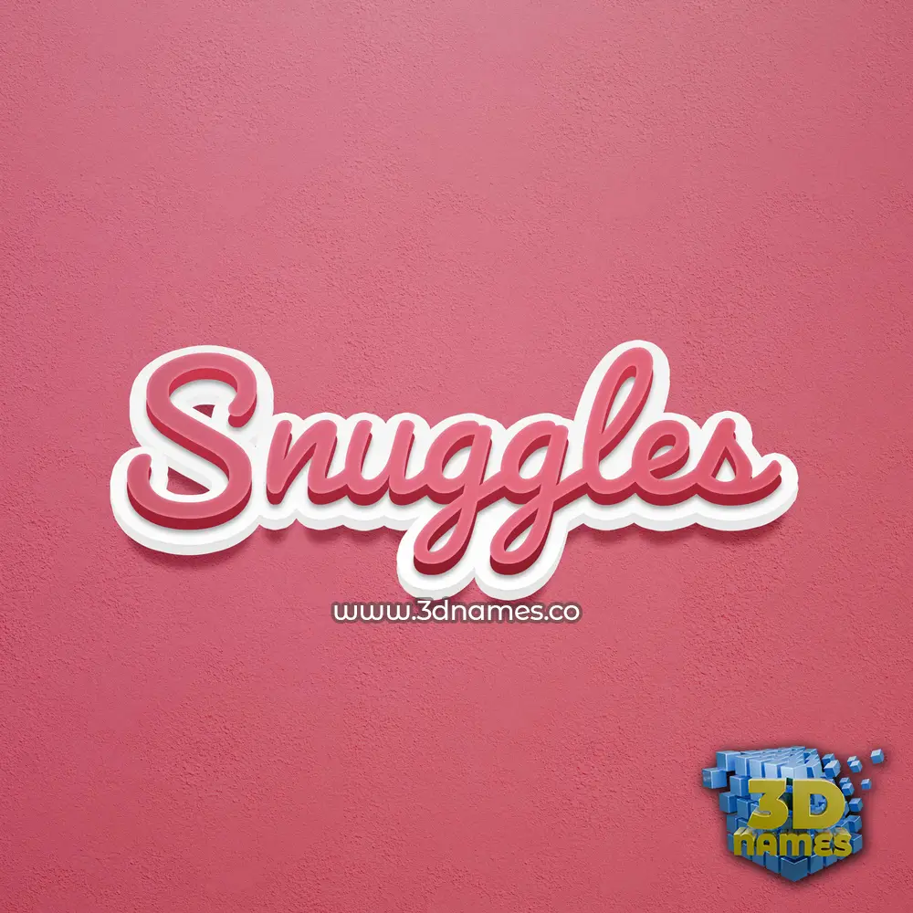 snuggles in Red Scribble style - 3D name wallpaper snuggles in Red Scribble style - 3D name wallpaper