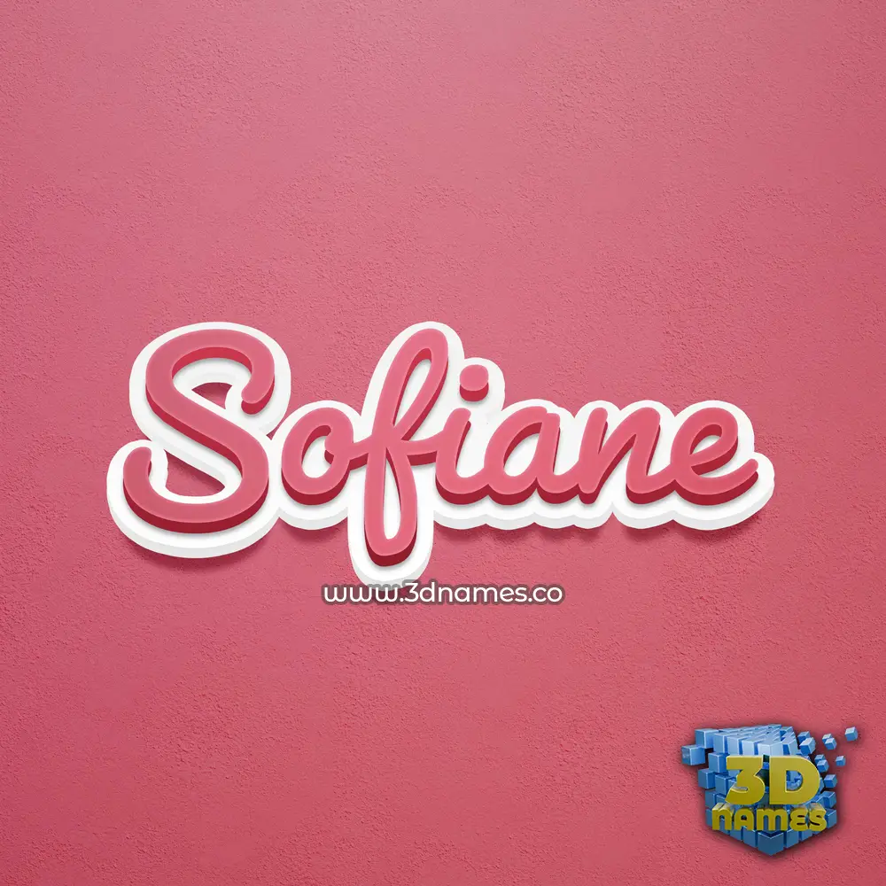 sofiane in Red Scribble style - 3D name wallpaper sofiane in Red Scribble style - 3D name wallpaper