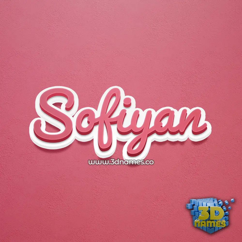 sofiyan in Red Scribble style - 3D name wallpaper sofiyan in Red Scribble style - 3D name wallpaper