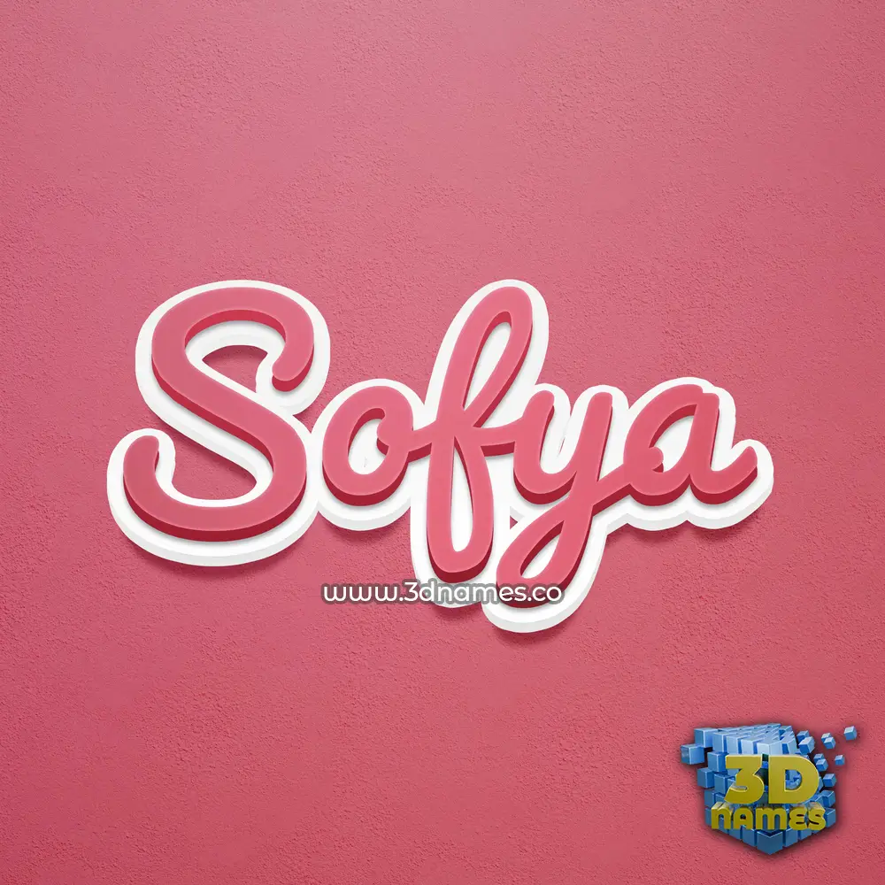 sofya in Red Scribble style - 3D name wallpaper sofya in Red Scribble style - 3D name wallpaper
