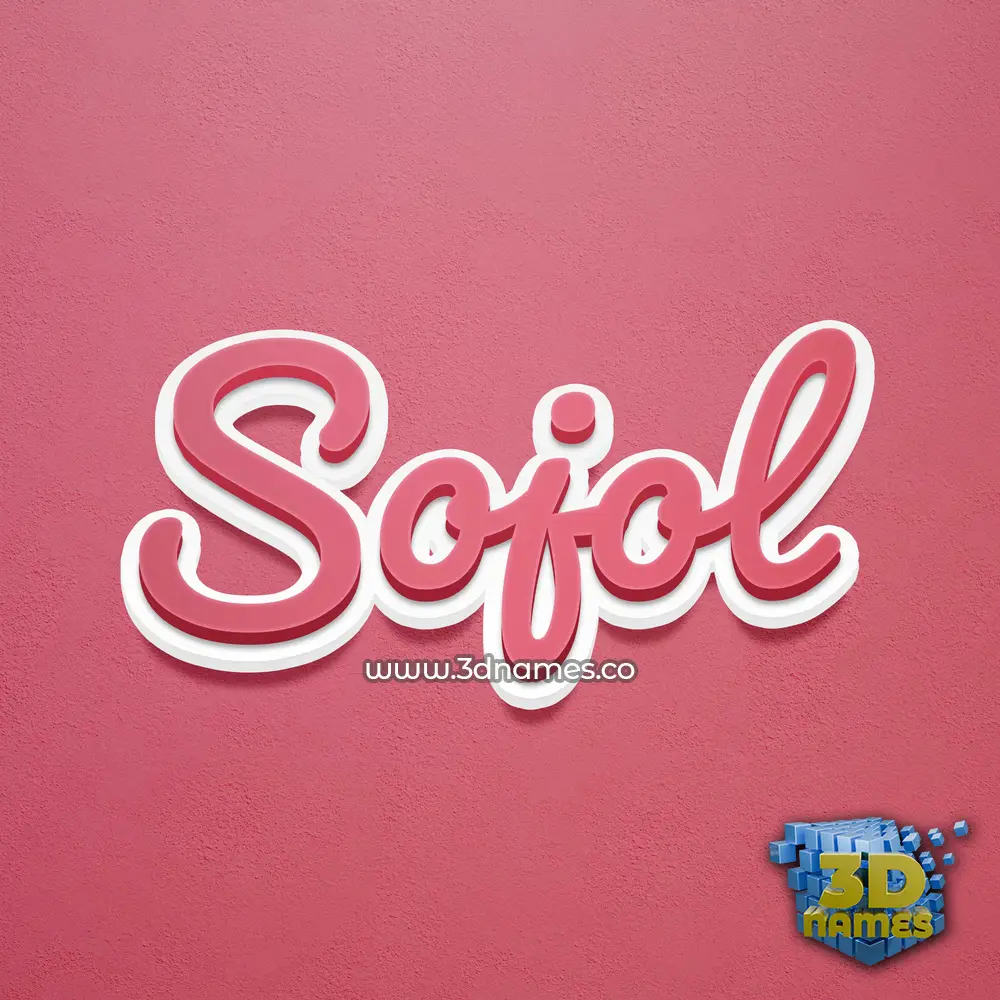 sojol in Red Scribble style - 3D name wallpaper sojol in Red Scribble style - 3D name wallpaper