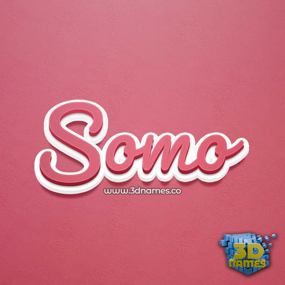 somo in Red Scribble style - 3D name wallpaper somo in Red Scribble style - 3D name wallpaper
