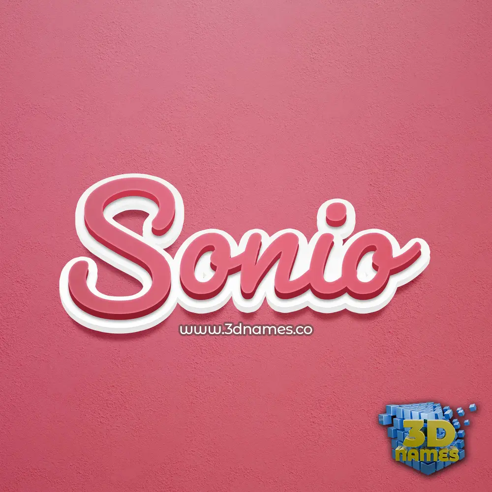 sonio in Red Scribble style - 3D name wallpaper sonio in Red Scribble style - 3D name wallpaper