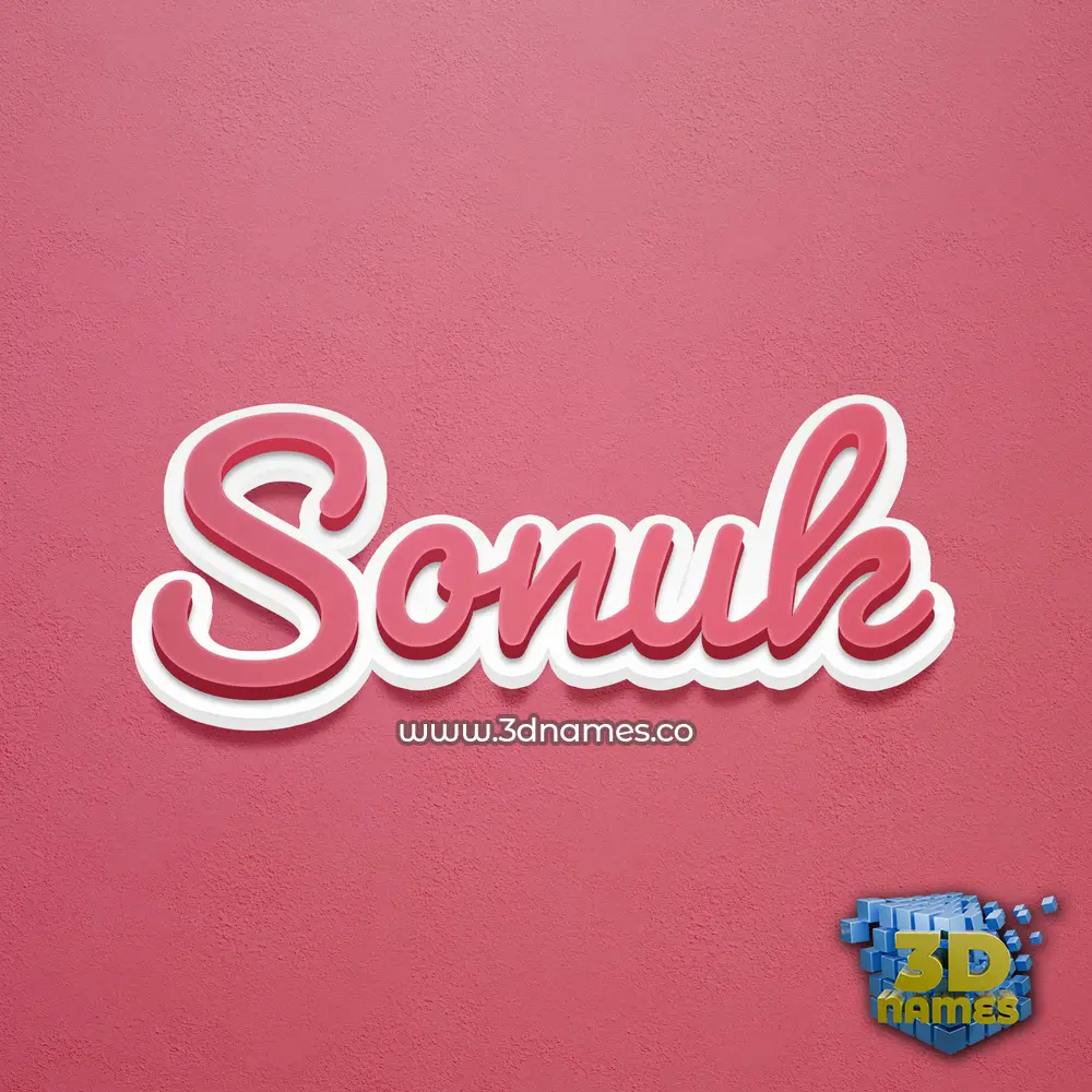 sonuk in Red Scribble style - 3D name wallpaper sonuk in Red Scribble style - 3D name wallpaper