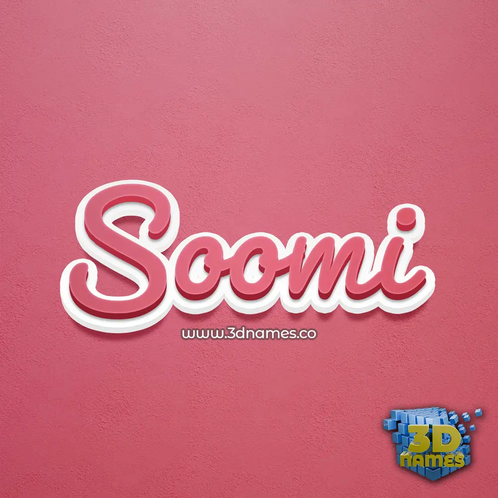 soomi in Red Scribble style - 3D name wallpaper soomi in Red Scribble style - 3D name wallpaper