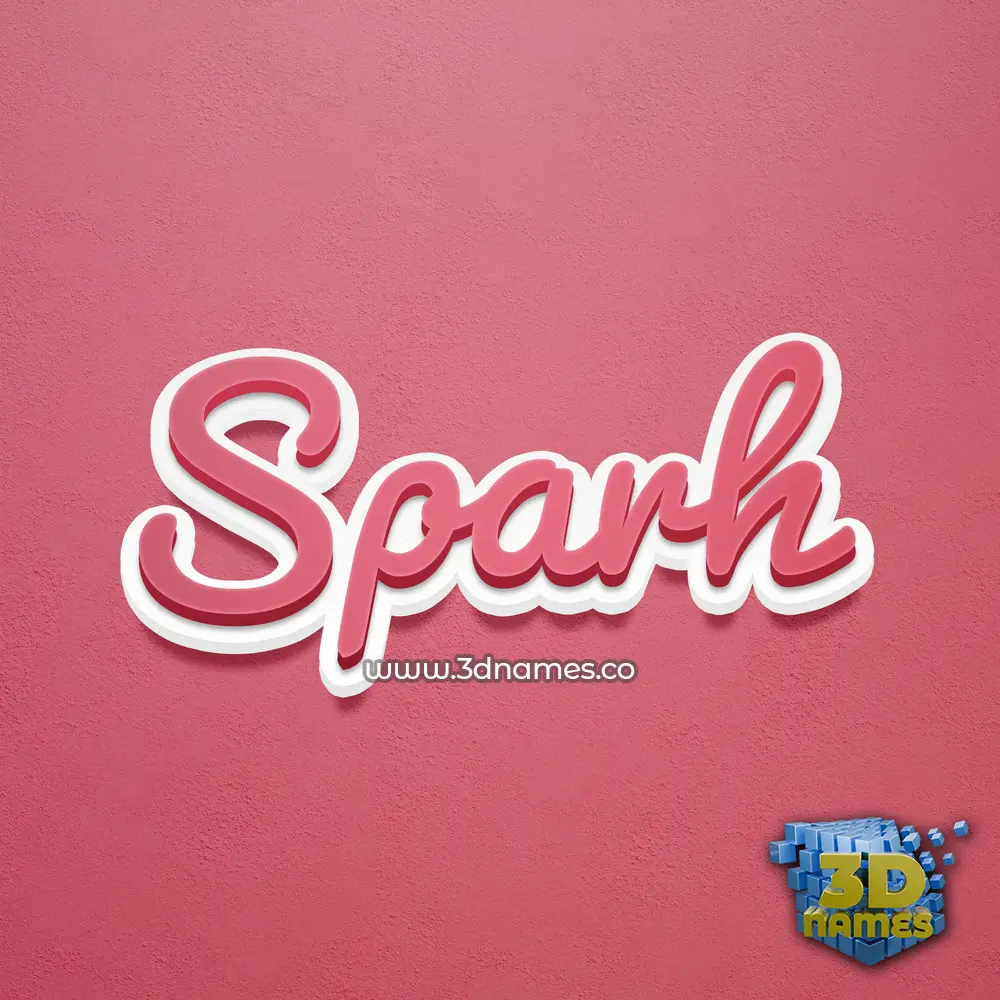 sparh in Red Scribble style - 3D name wallpaper sparh in Red Scribble style - 3D name wallpaper