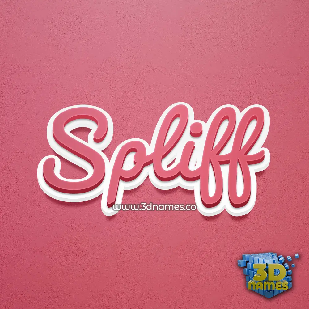 spliff in Red Scribble style - 3D name wallpaper spliff in Red Scribble style - 3D name wallpaper