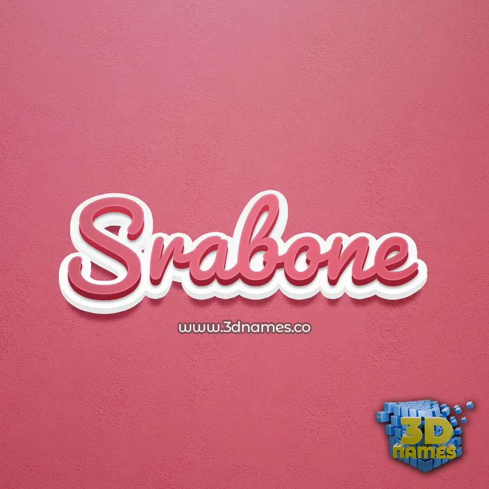 srabone in Red Scribble style - 3D name wallpaper srabone in Red Scribble style - 3D name wallpaper