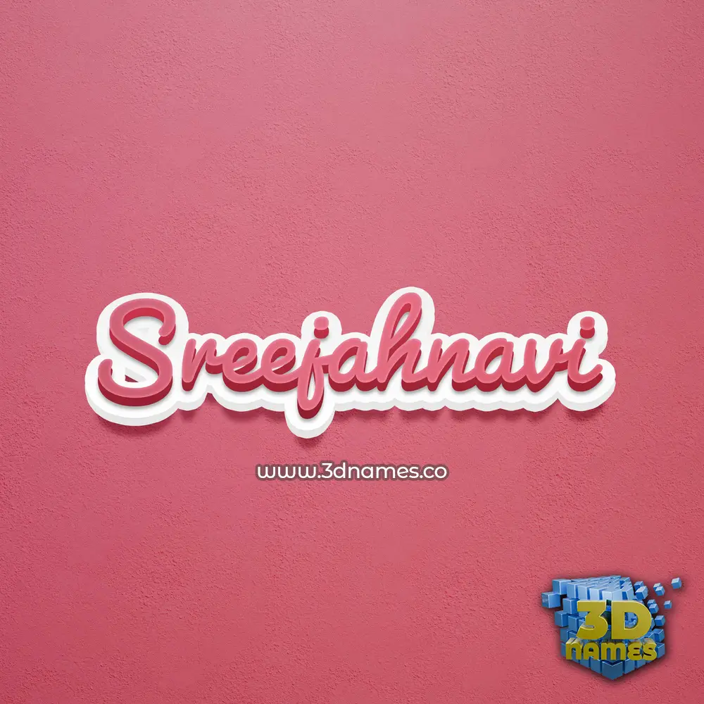 sreejahnavi in Red Scribble style - 3D name wallpaper sreejahnavi in Red Scribble style - 3D name wallpaper