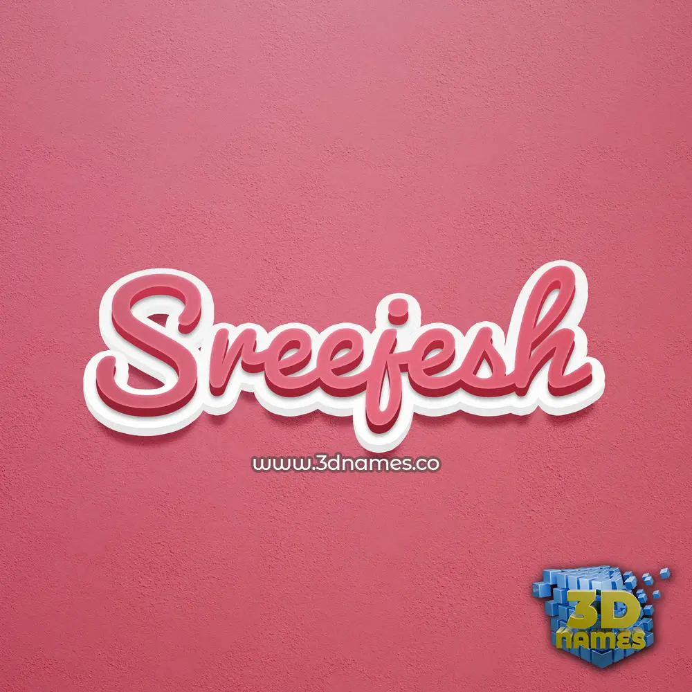 sreejesh in Red Scribble style - 3D name wallpaper sreejesh in Red Scribble style - 3D name wallpaper