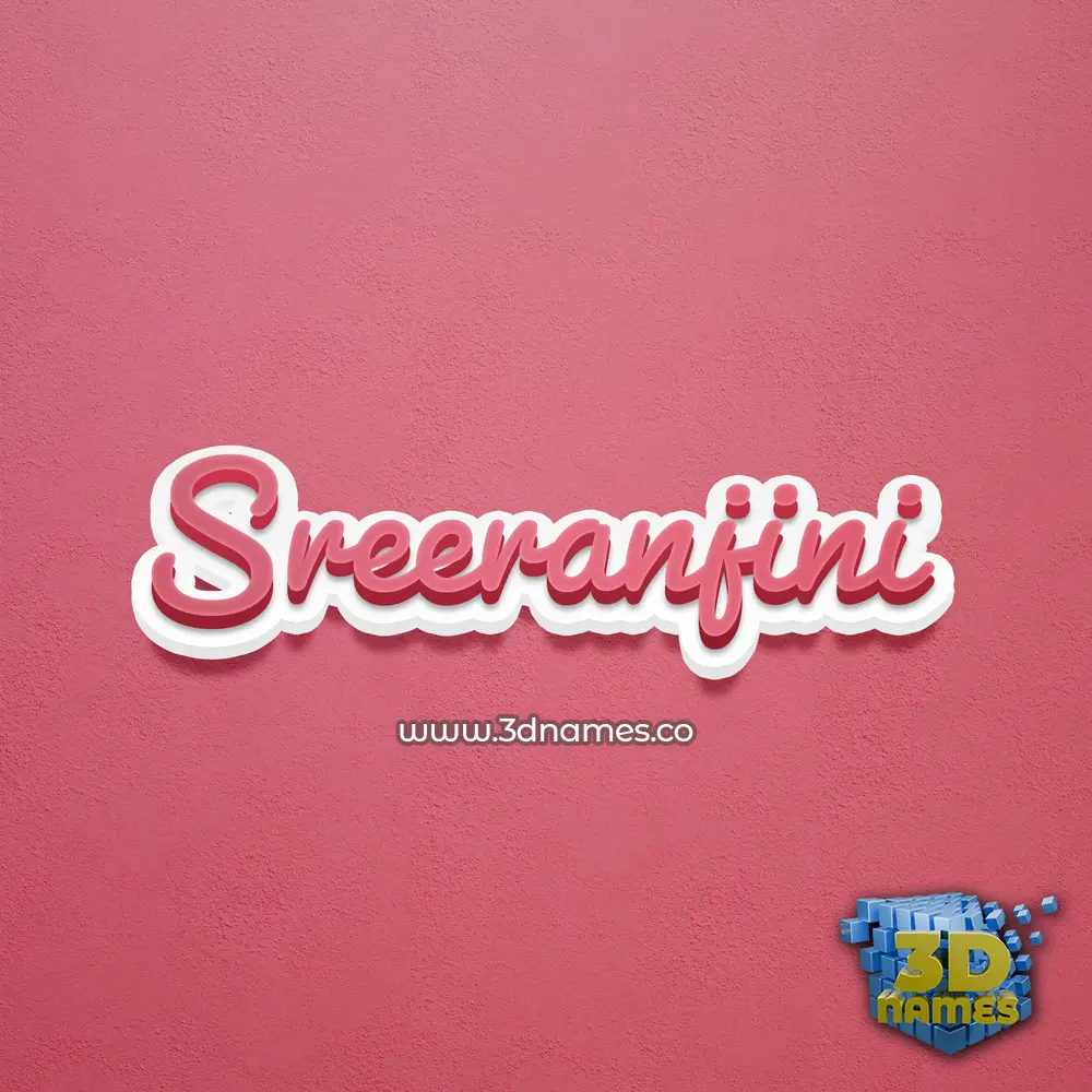sreeranjini in Red Scribble style - 3D name wallpaper sreeranjini in Red Scribble style - 3D name wallpaper
