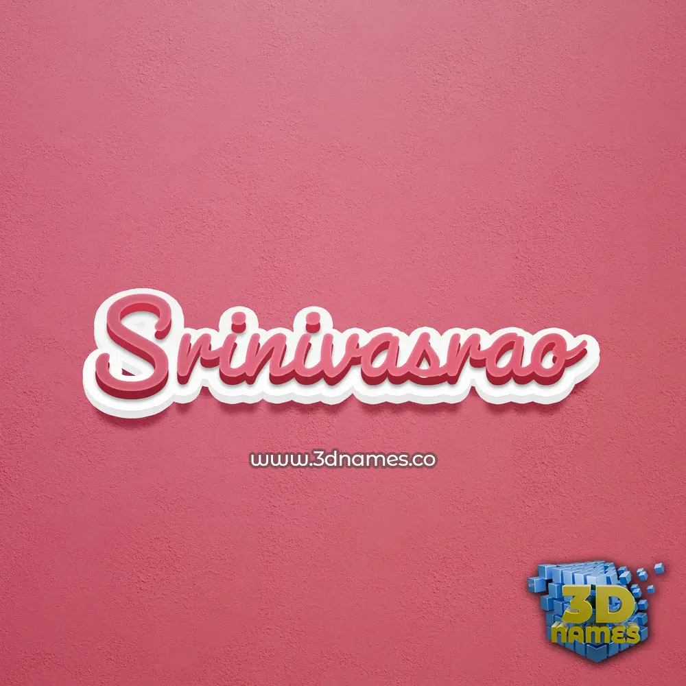 srinivasrao in Red Scribble style - 3D name wallpaper srinivasrao in Red Scribble style - 3D name wallpaper