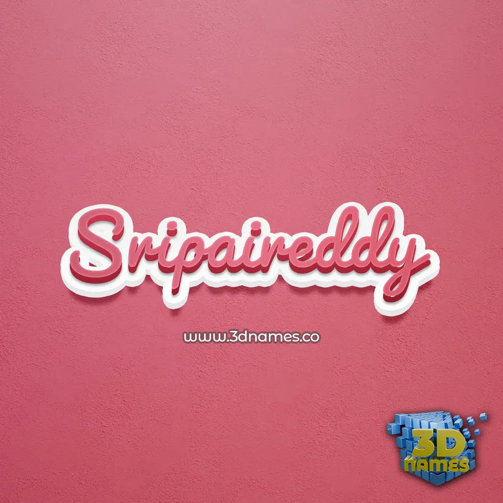 sripaireddy in Red Scribble style - 3D name wallpaper sripaireddy in Red Scribble style - 3D name wallpaper
