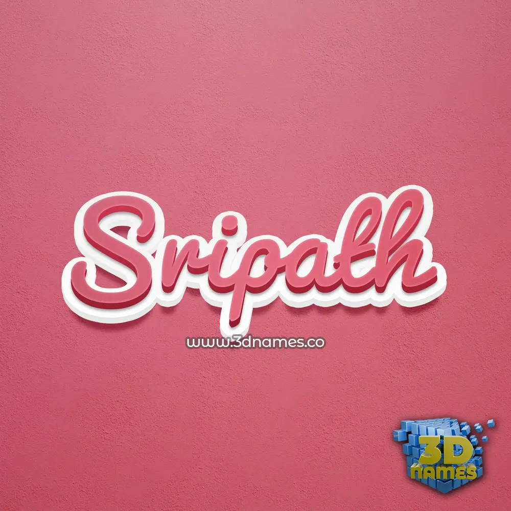 sripath in Red Scribble style - 3D name wallpaper sripath in Red Scribble style - 3D name wallpaper