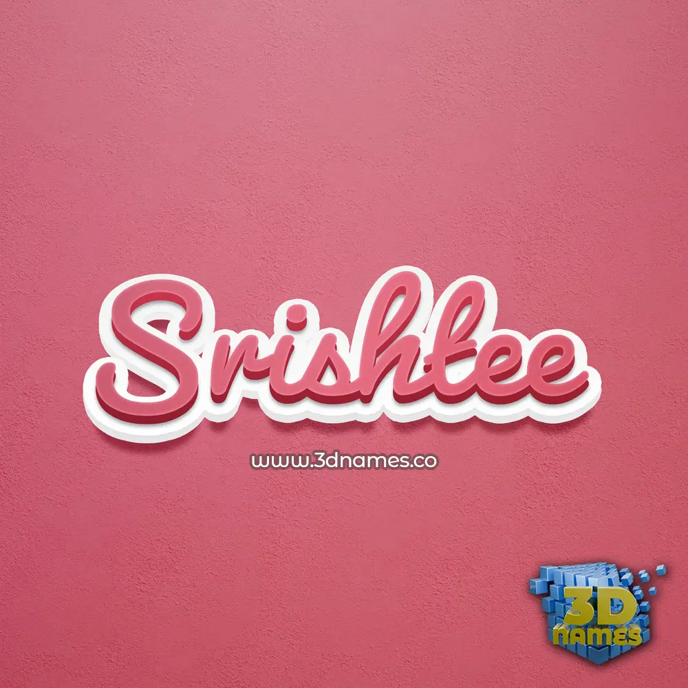 srishtee in Red Scribble style - 3D name wallpaper srishtee in Red Scribble style - 3D name wallpaper