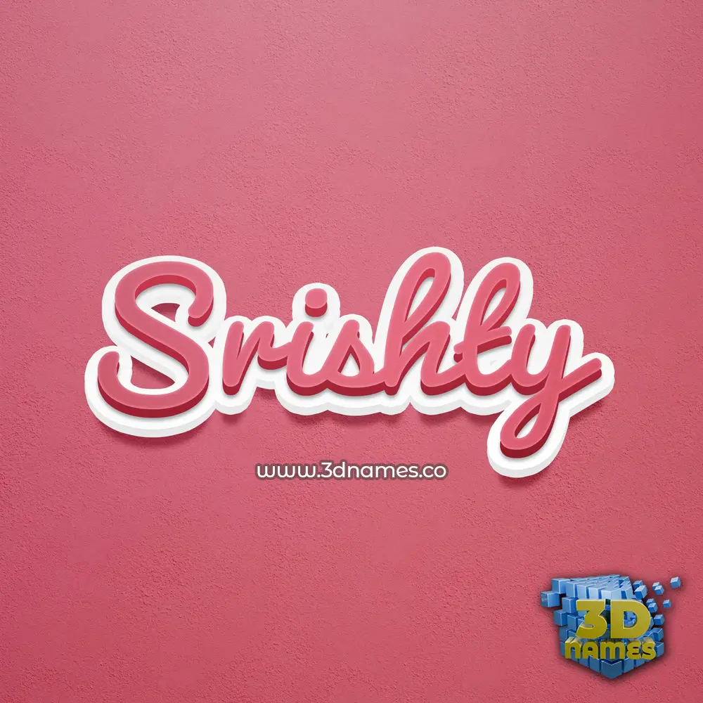 srishty in Red Scribble style - 3D name wallpaper srishty in Red Scribble style - 3D name wallpaper