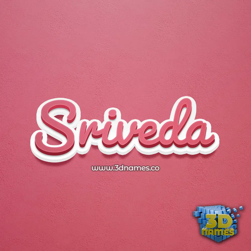 sriveda in Red Scribble style - 3D name wallpaper sriveda in Red Scribble style - 3D name wallpaper