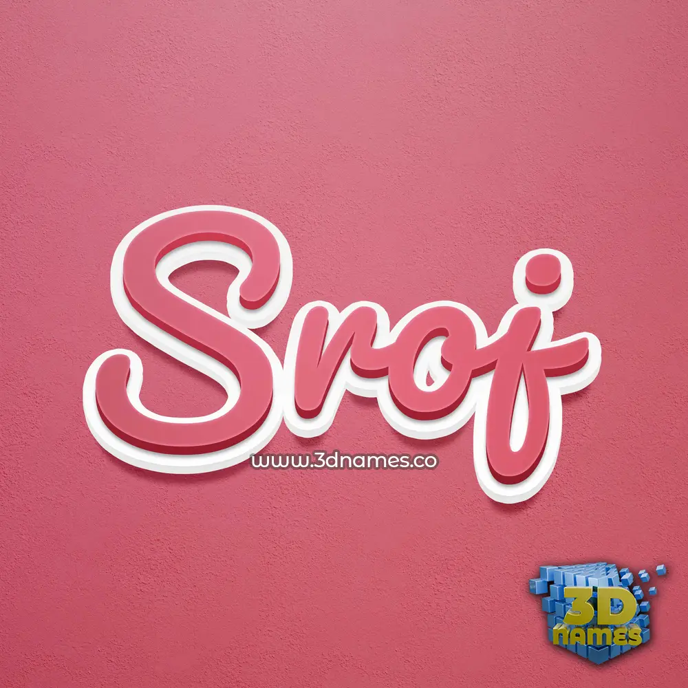 sroj in Red Scribble style - 3D name wallpaper sroj in Red Scribble style - 3D name wallpaper