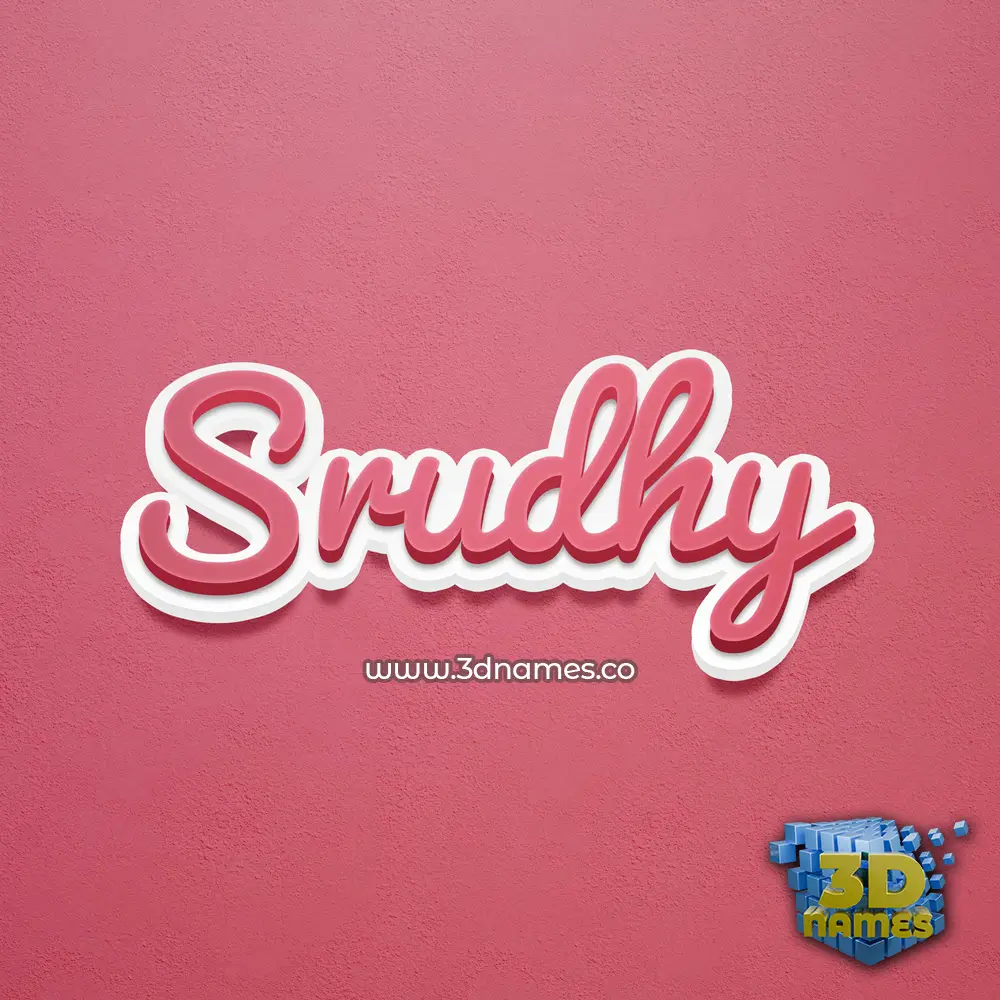 srudhy in Red Scribble style - 3D name wallpaper srudhy in Red Scribble style - 3D name wallpaper