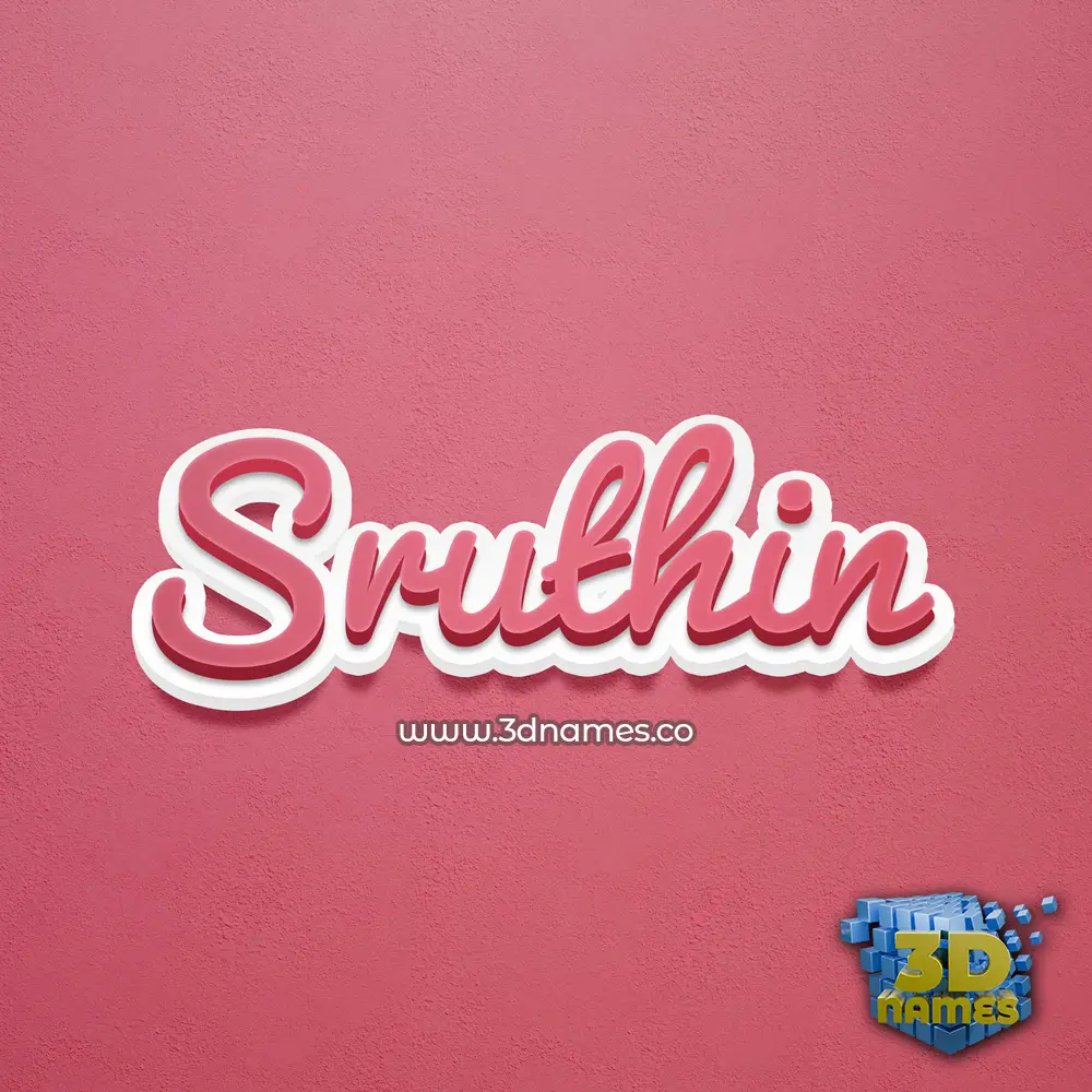 sruthin in Red Scribble style - 3D name wallpaper sruthin in Red Scribble style - 3D name wallpaper