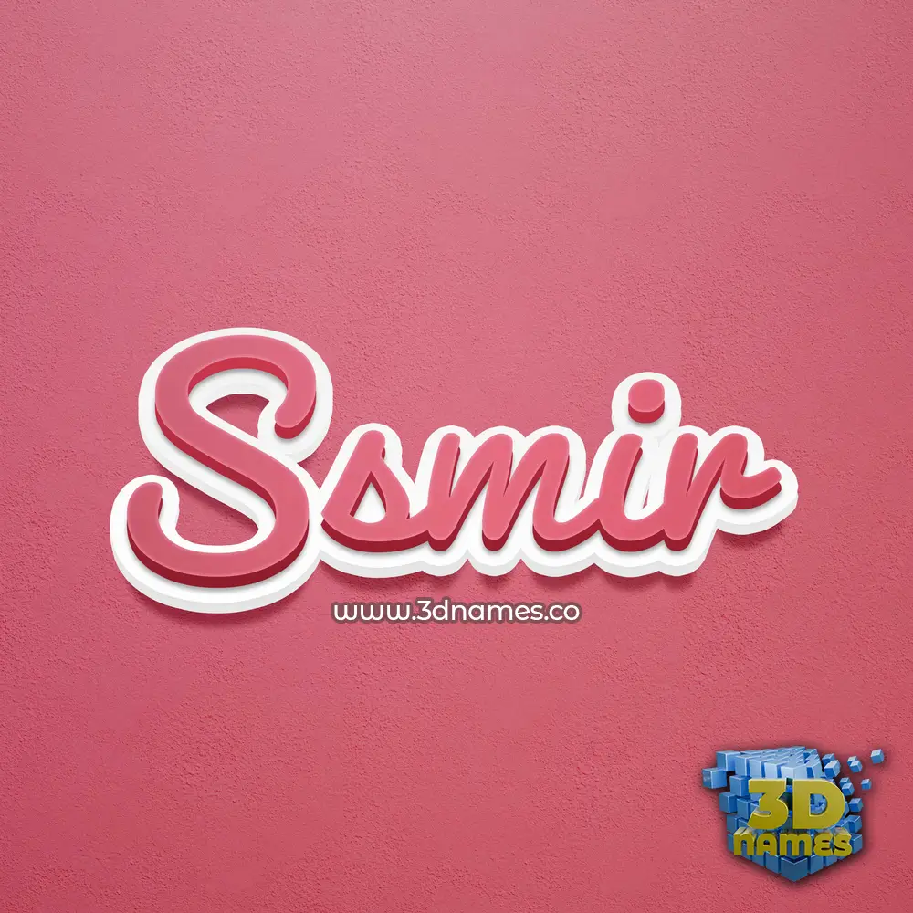 ssmir in Red Scribble style - 3D name wallpaper ssmir in Red Scribble style - 3D name wallpaper
