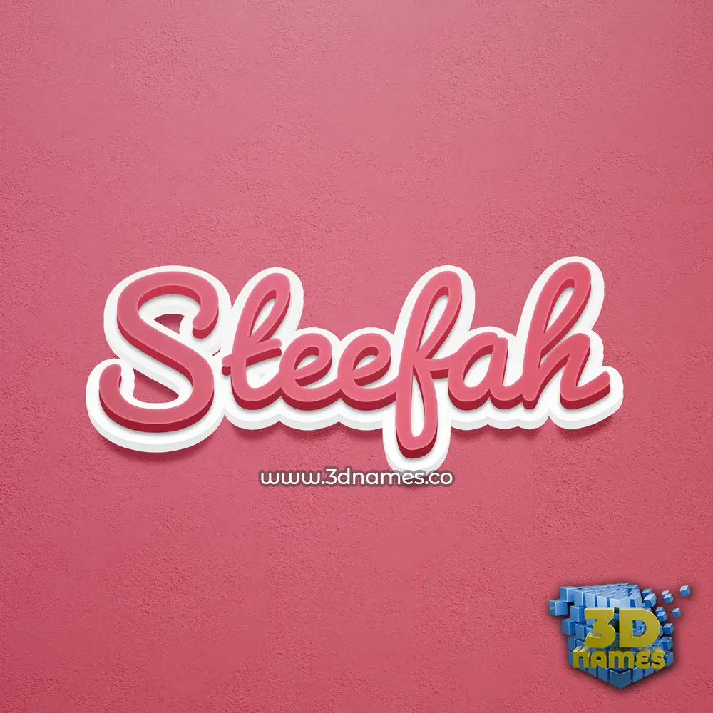 steefah in Red Scribble style - 3D name wallpaper steefah in Red Scribble style - 3D name wallpaper