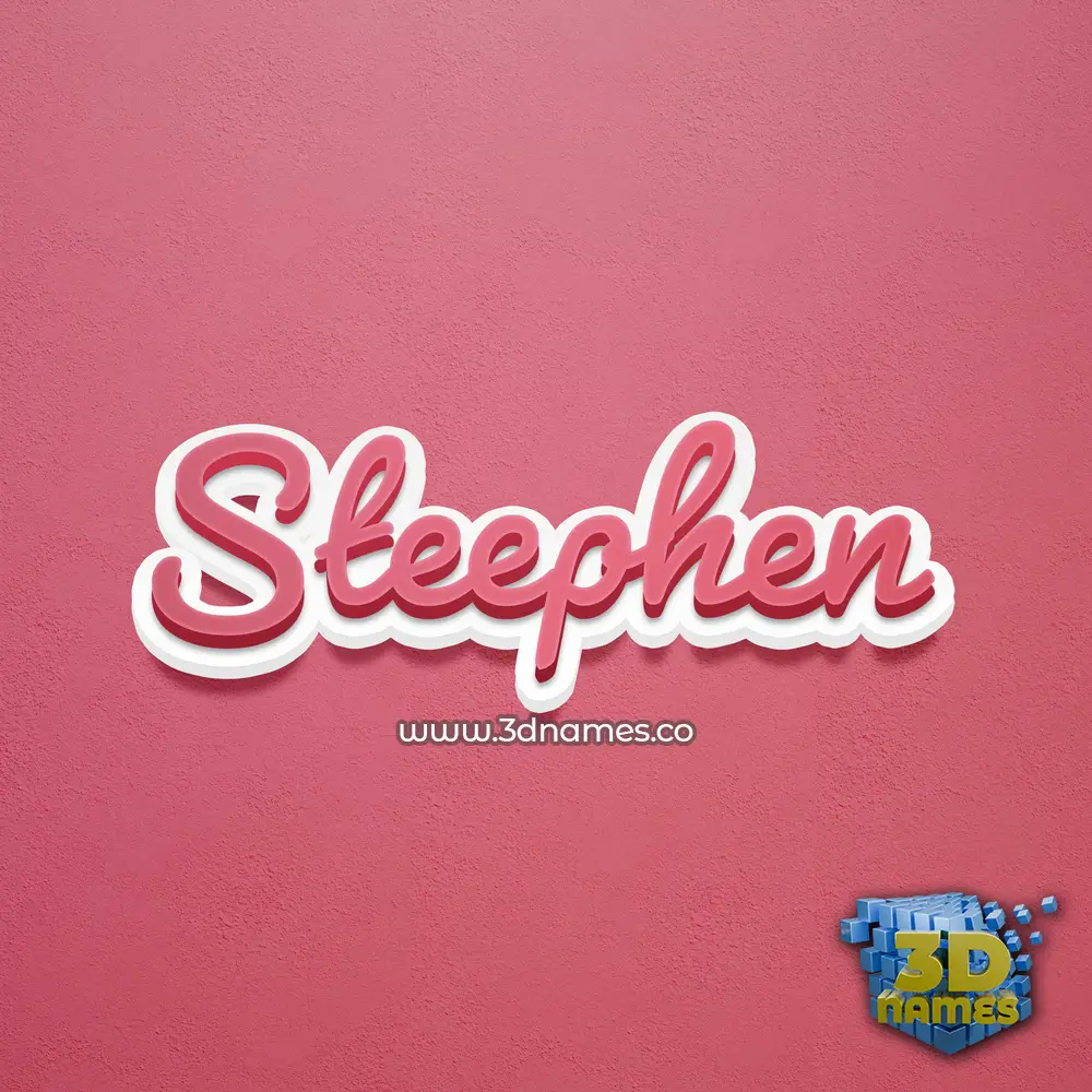 steephen in Red Scribble style - 3D name wallpaper steephen in Red Scribble style - 3D name wallpaper
