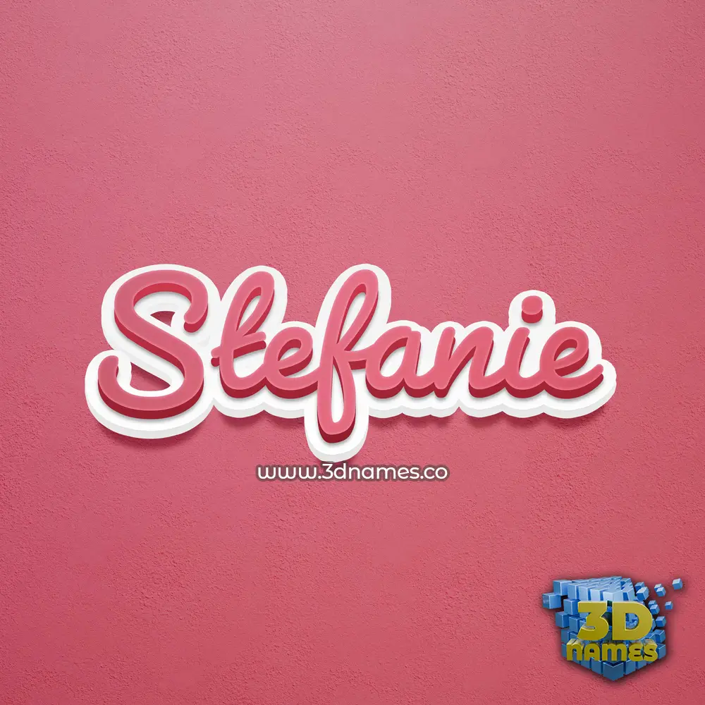 stefanie in Red Scribble style - 3D name wallpaper stefanie in Red Scribble style - 3D name wallpaper