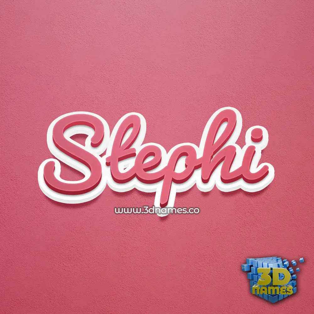 stephi in Red Scribble style - 3D name wallpaper stephi in Red Scribble style - 3D name wallpaper