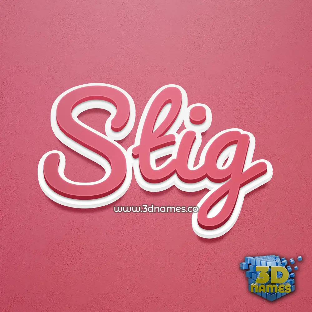 stig in Red Scribble style - 3D name wallpaper stig in Red Scribble style - 3D name wallpaper