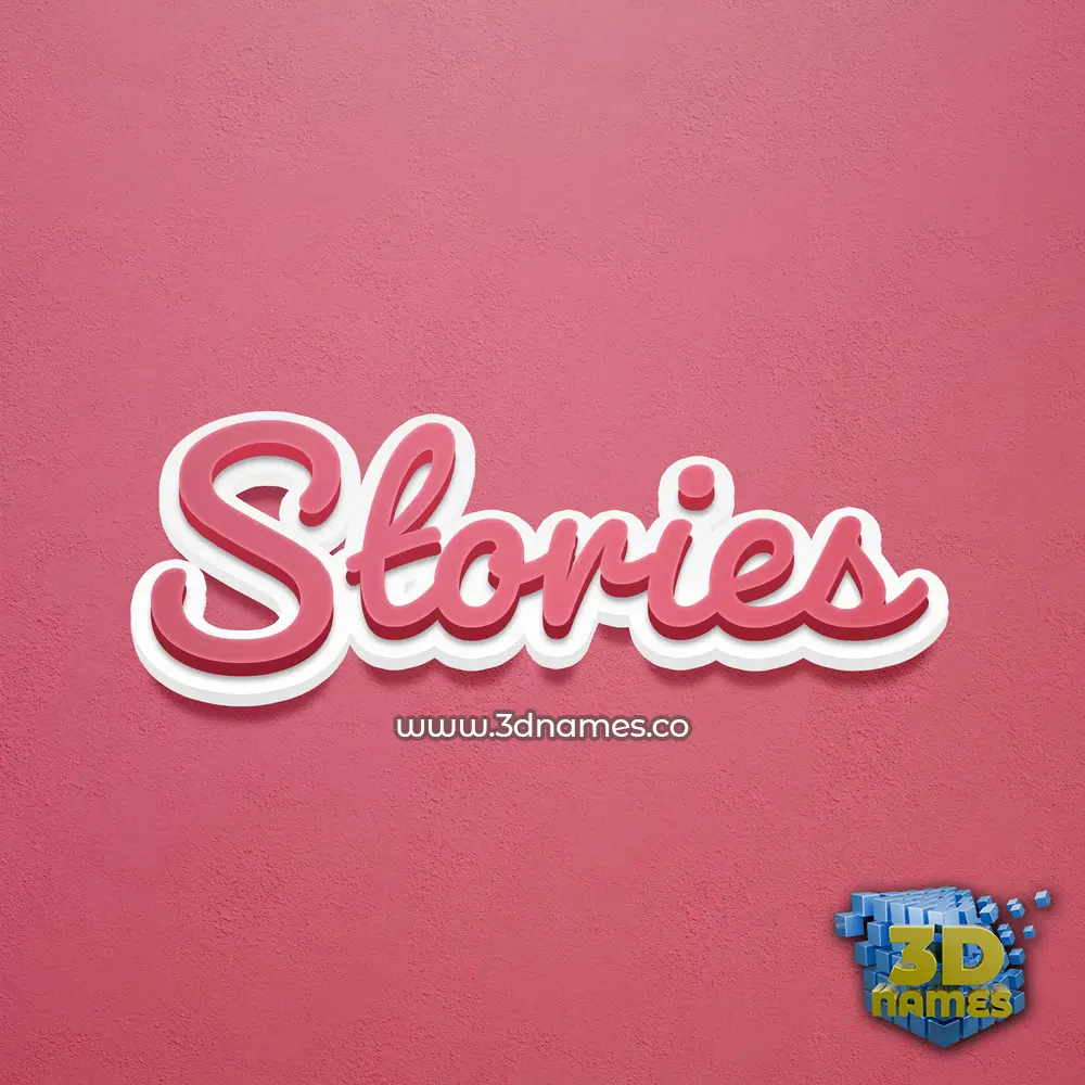 stories in Red Scribble style - 3D name wallpaper stories in Red Scribble style - 3D name wallpaper