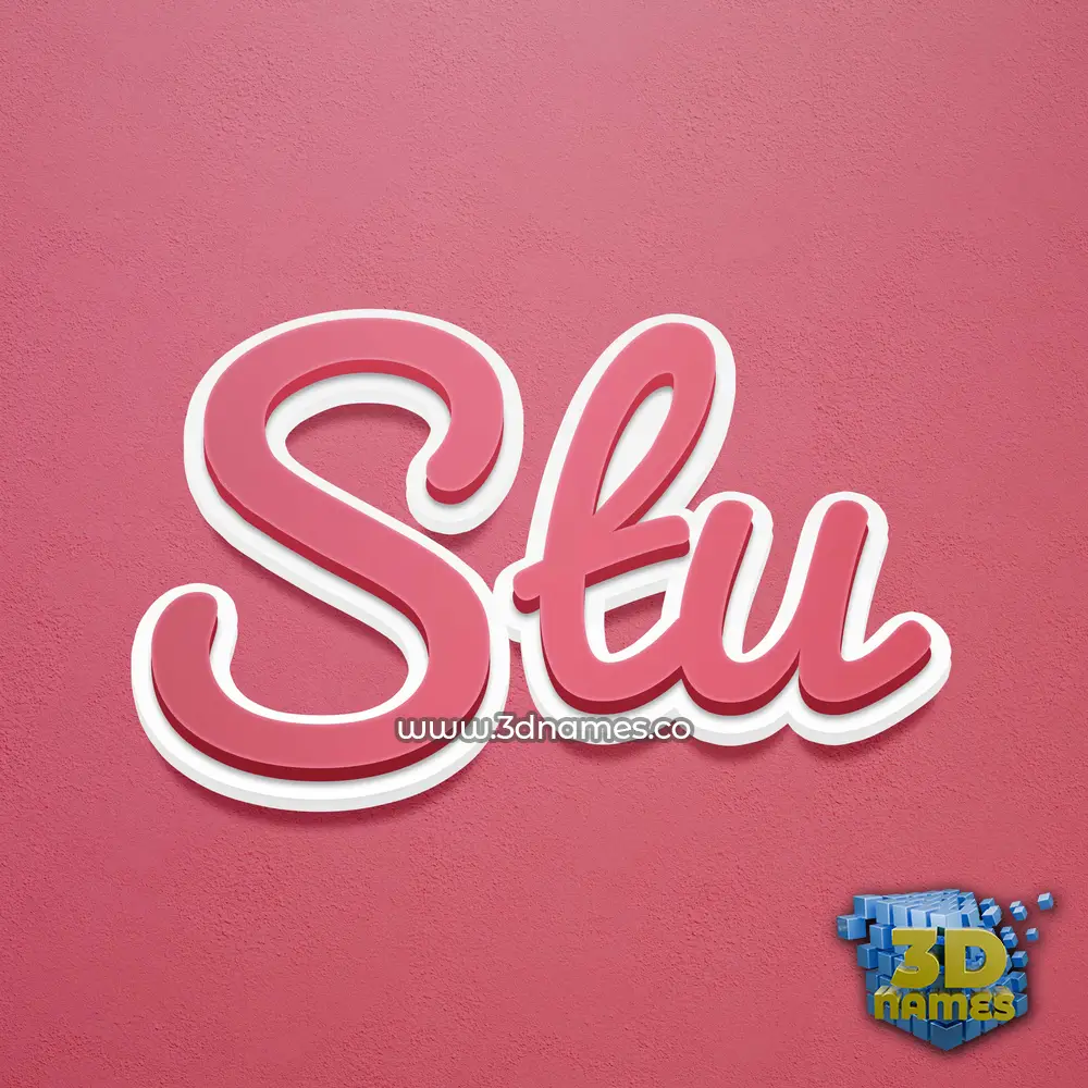 stu in Red Scribble style - 3D name wallpaper stu in Red Scribble style - 3D name wallpaper