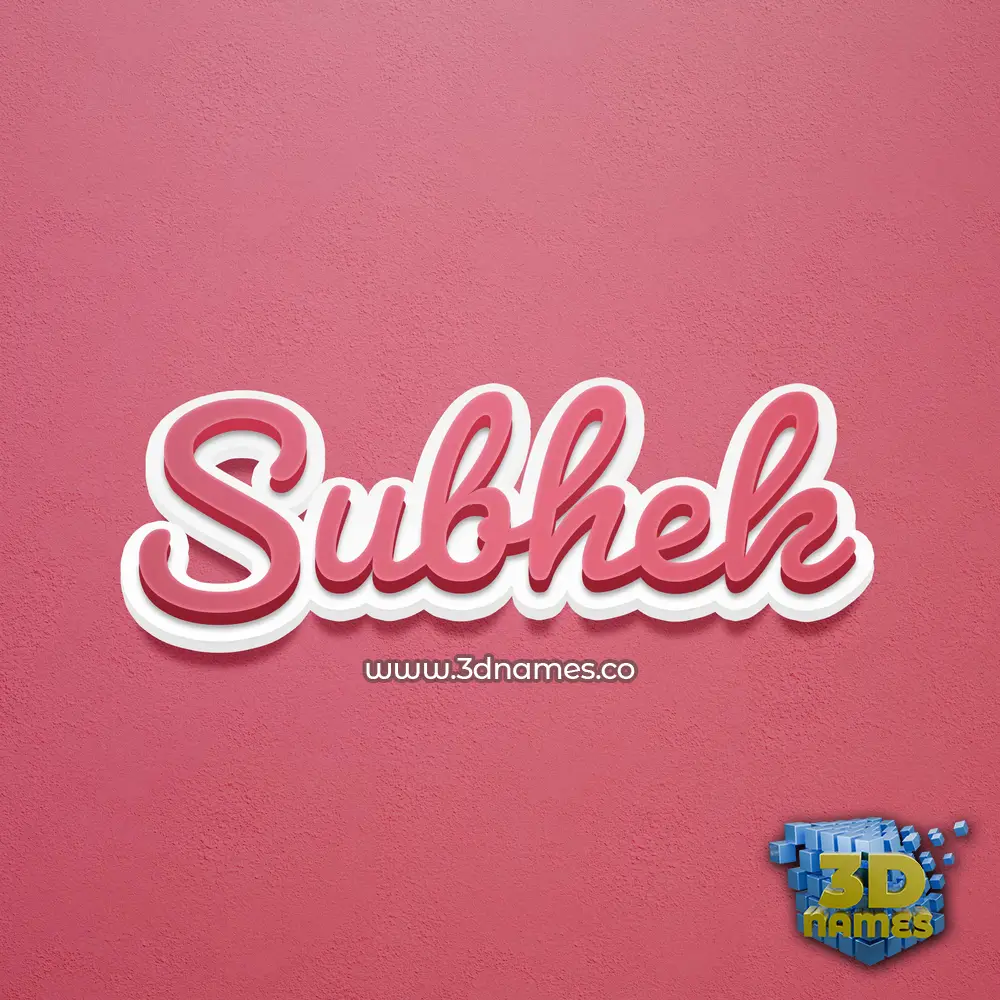 subhek in Red Scribble style - 3D name wallpaper subhek in Red Scribble style - 3D name wallpaper