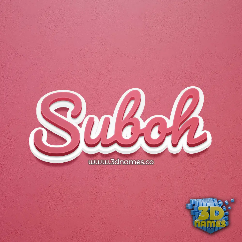 suboh in Red Scribble style - 3D name wallpaper suboh in Red Scribble style - 3D name wallpaper