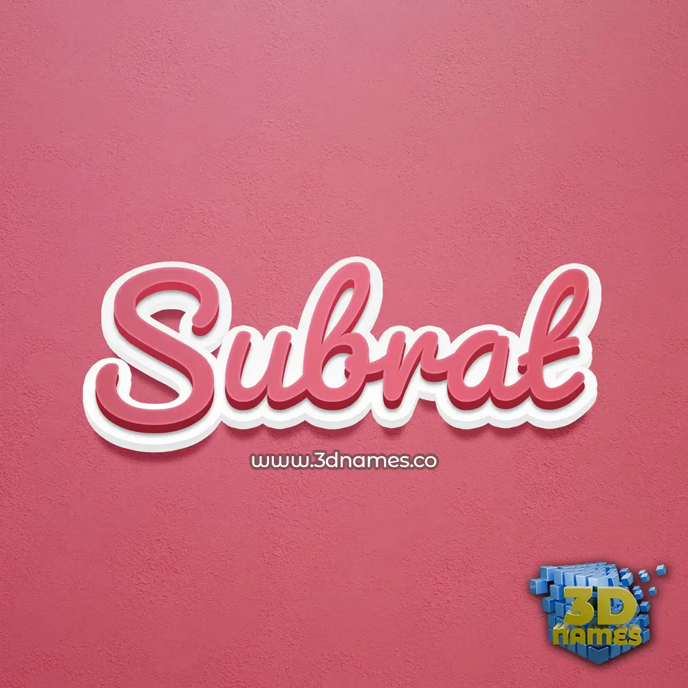subrat in Red Scribble style - 3D name wallpaper subrat in Red Scribble style - 3D name wallpaper