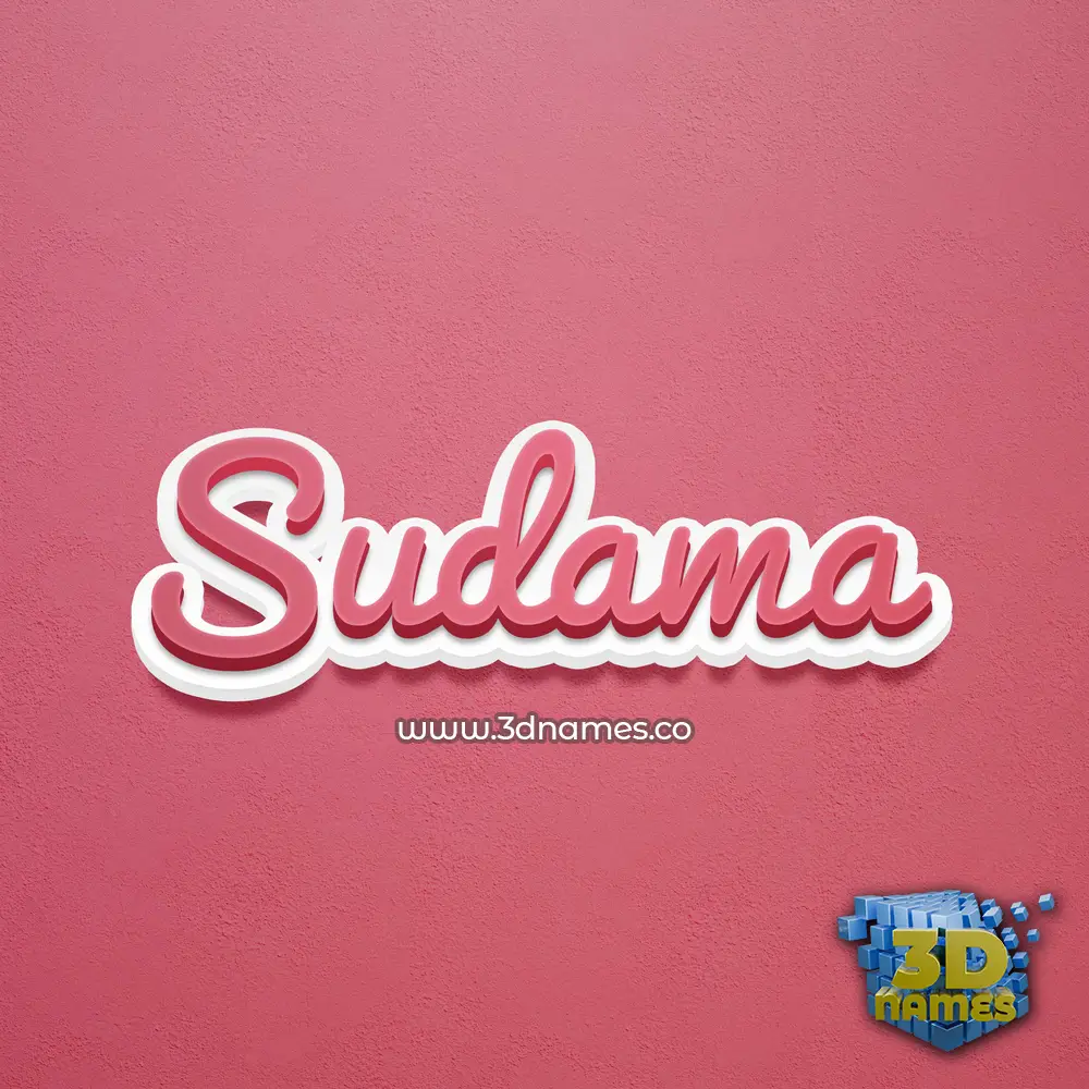 sudama in Red Scribble style - 3D name wallpaper sudama in Red Scribble style - 3D name wallpaper