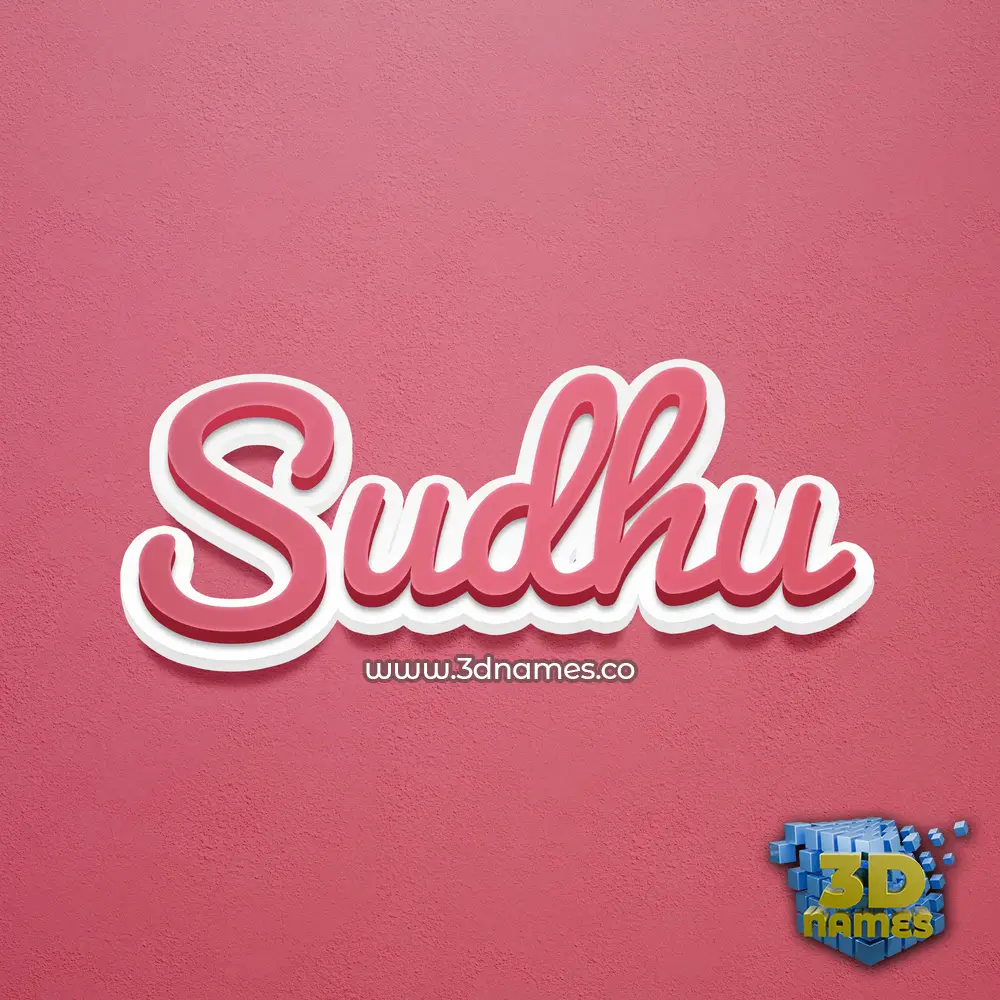 sudhu in Red Scribble style - 3D name wallpaper sudhu in Red Scribble style - 3D name wallpaper