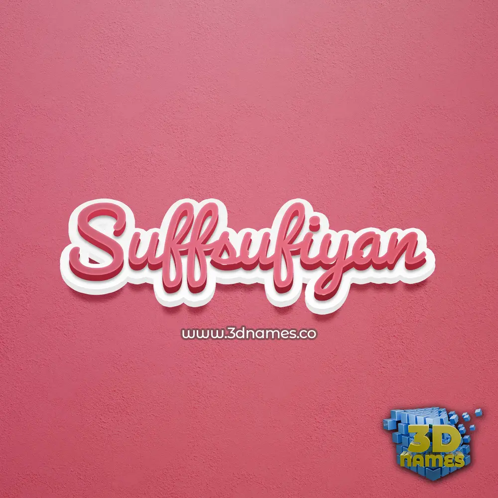 suffsufiyan in Red Scribble style - 3D name wallpaper suffsufiyan in Red Scribble style - 3D name wallpaper